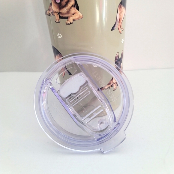E&S Imports 7" German Shepherd Serengeti Tumbler Hot or Cold Beverages Tumblers - Picture 4 of 12